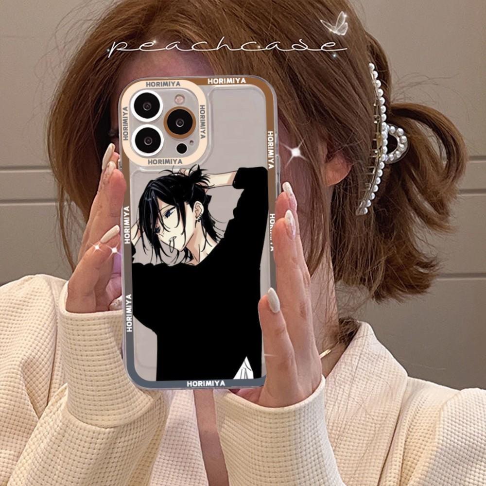 Anime Horimiya Phone Case For iPhone 15 11 12 13 14 Mini Pro Max XR X XS TPU Clear Case