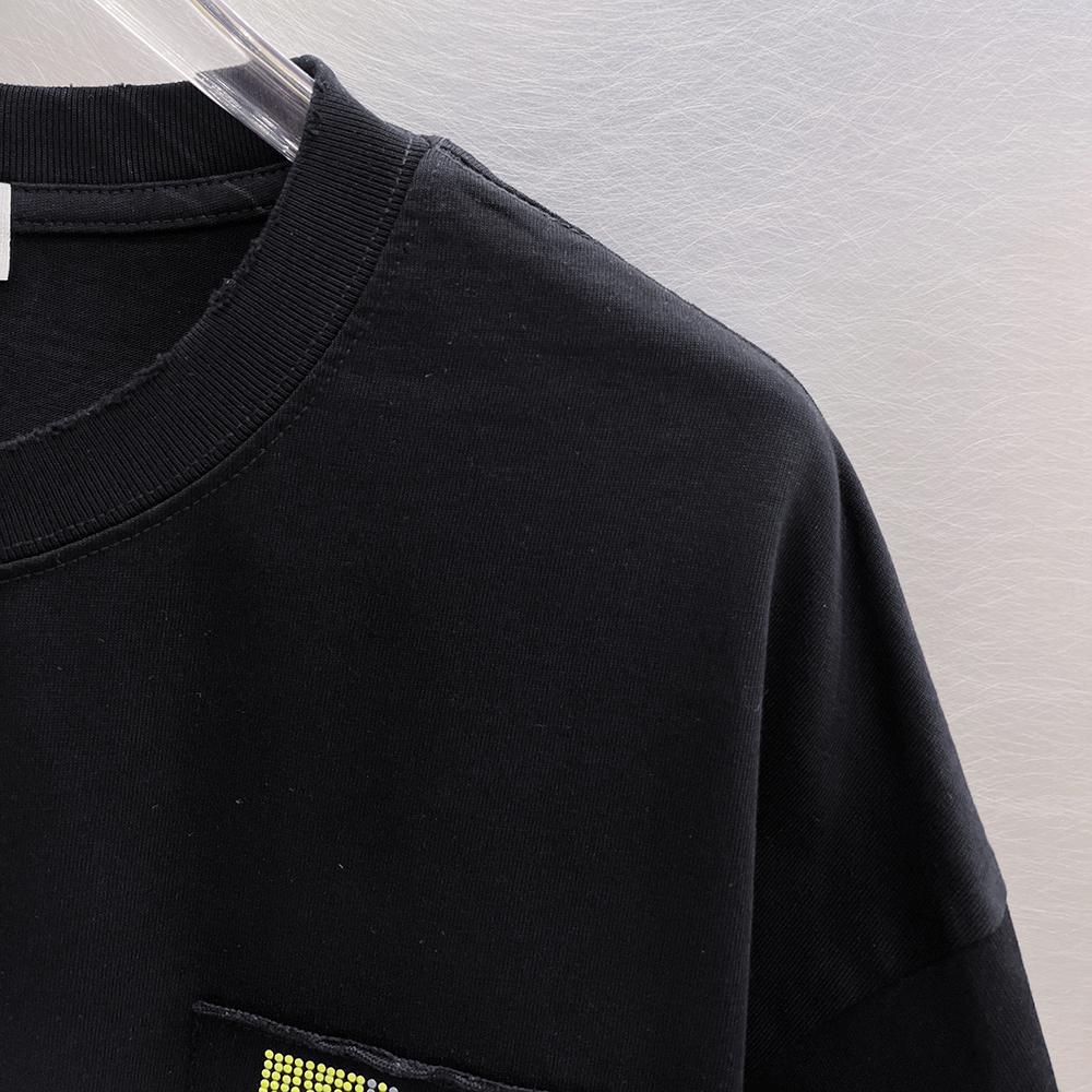 9283 Off-White Summer Men's and Women's Pure Cotton Print Oversized T-shirt Street Wear