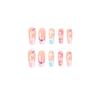 Rainbow Cloud Heart Ballet Multicolor Press-On Nails - Medium Length and Removable