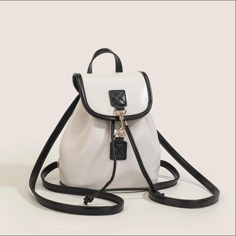 

Color Contrast Drawstring Backpack Leisure School Bag Casual Commuting Bag Women