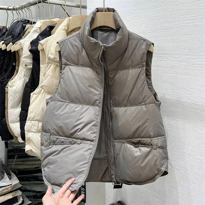 Women's Spring Autumn Loose Sleeveless Short Vest Jackets Solid Causal Warm Waistcoat Female Outerwear Tops