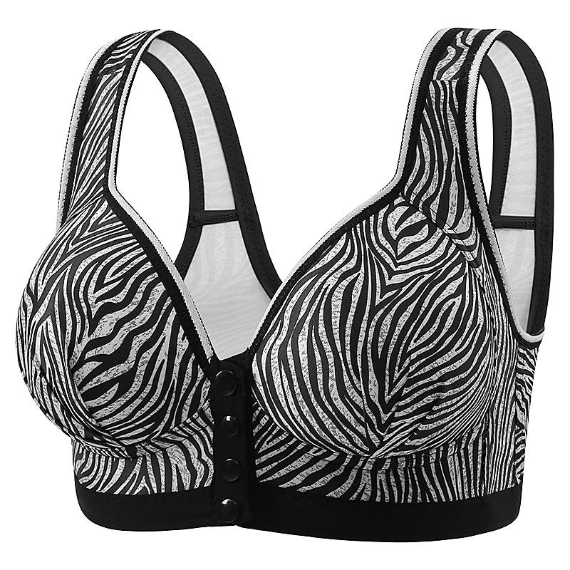 Large Size Thin Without Steel Ring Underwear, Comfortable Gathering Breathable Bra, Middle-aged and Elderly Mother Bra