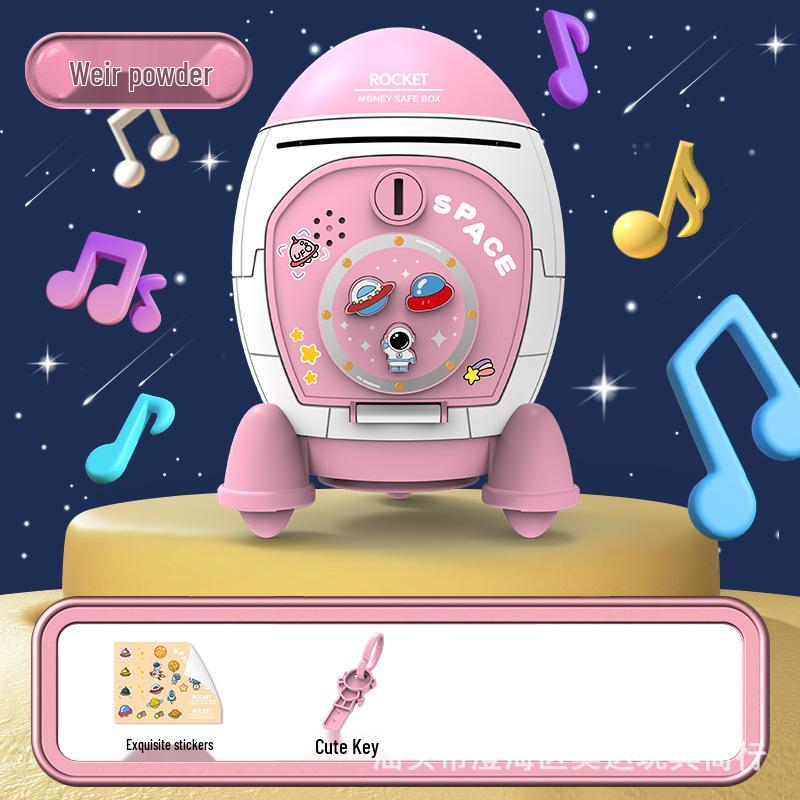 Space Rocket Astronaut Piggy Bank: Creative Savings Jar for Kids