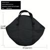 Portable 600D Oxford Baking Pan Storage Bag Waterproof Design With Handle For Outdoor Barbecue Convenience