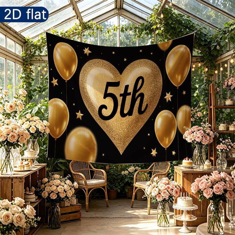 Party Backdrop Heart Photo Booth Background Front Door Decor