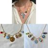 Copper Heart Shape Necklace For Women With Fresh Sweet Style Summer Jewelry Collection