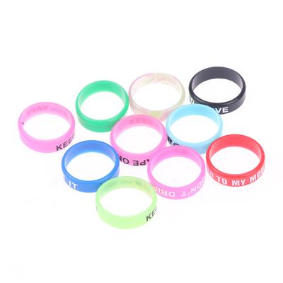 10 Stück Angelrute Silikon Griffband Anti-Rutsch O-förmiger Ring Griff Fixierring