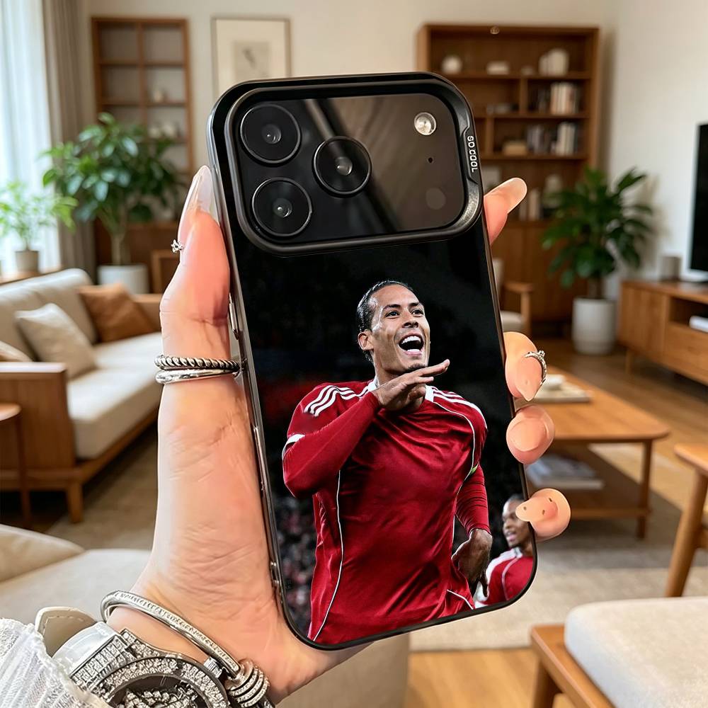 V-Virgil van D-Dijk FOOTBALL 4 Phone Case For iPhone 17,16,15,14,13,12,11 Plus,Pro Max,XS,Colorful Silver Phone case Funda Cover iPhone16se4