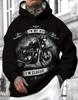 Herren Hoodie mit langem Ärmel, 3D Digital Bunte Serie