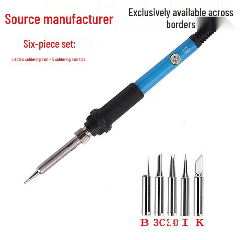 Adjustable 60W Electric Soldering Iron Kit for Household and Repair Use