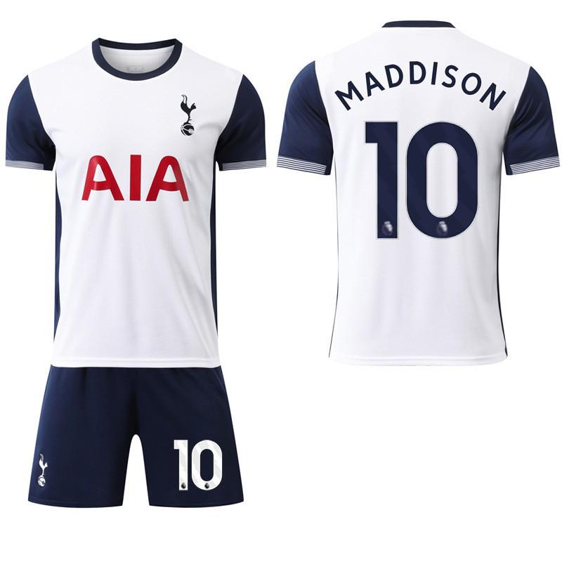 2024-25 Tottenham Home No. 7 Sun Xing 10 Madison 17 Romero Football Sports Set Jersey