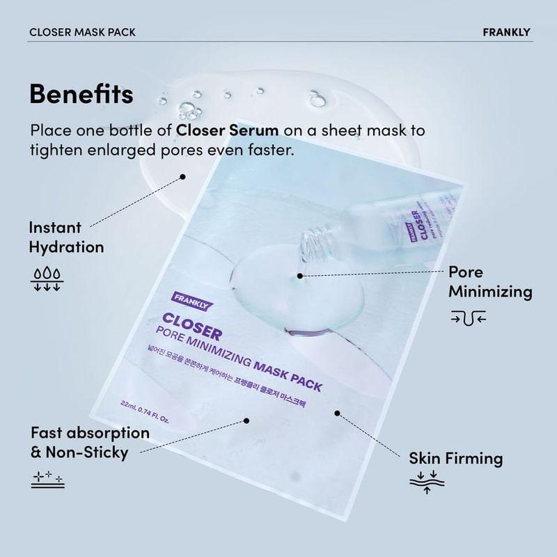 FRANKLY - Closer Pore Minimizing Mask Pack