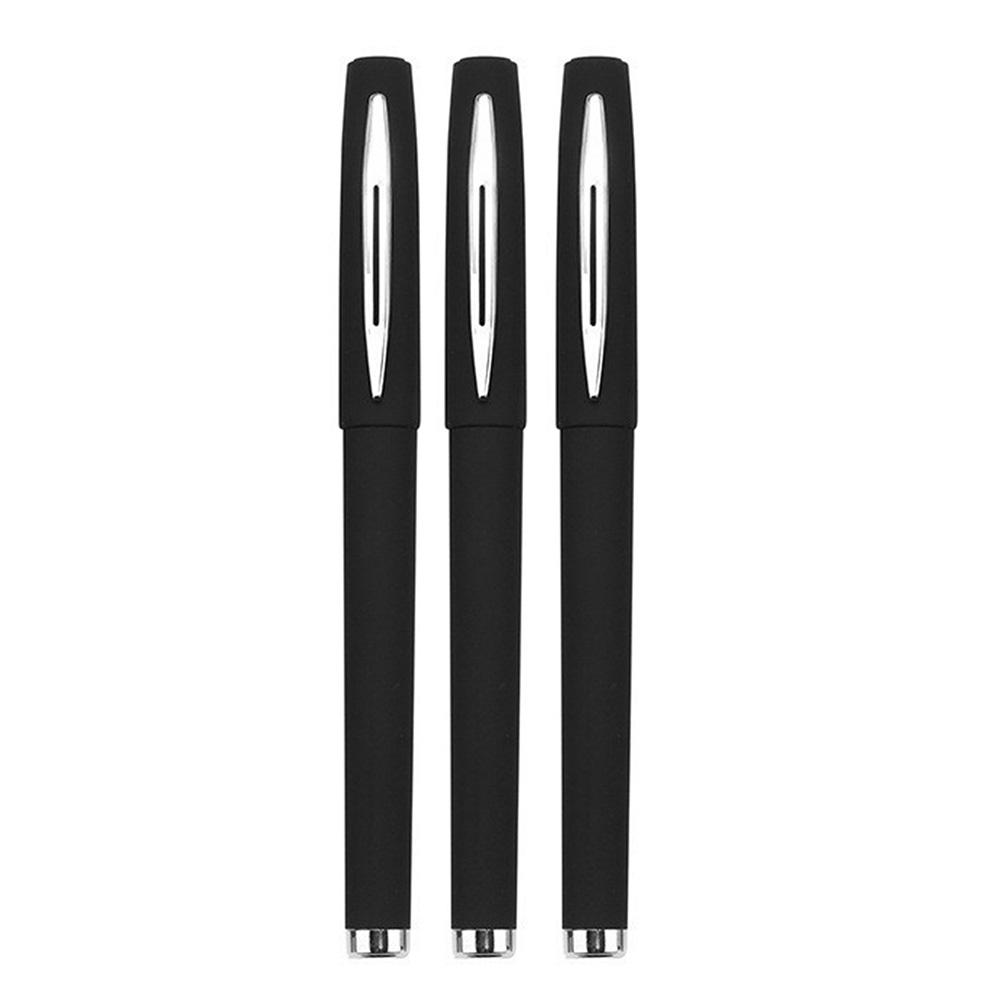 3pcs Black Ink Gel Pen 0.5mm Ballpoint For Writing School Stationery Supplies Business Signature Pen Office Accessories