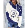 Women'S Casual Fashion Hooded Sweatshirt, Western Ethnic Style Vintage Print Women'S Top
