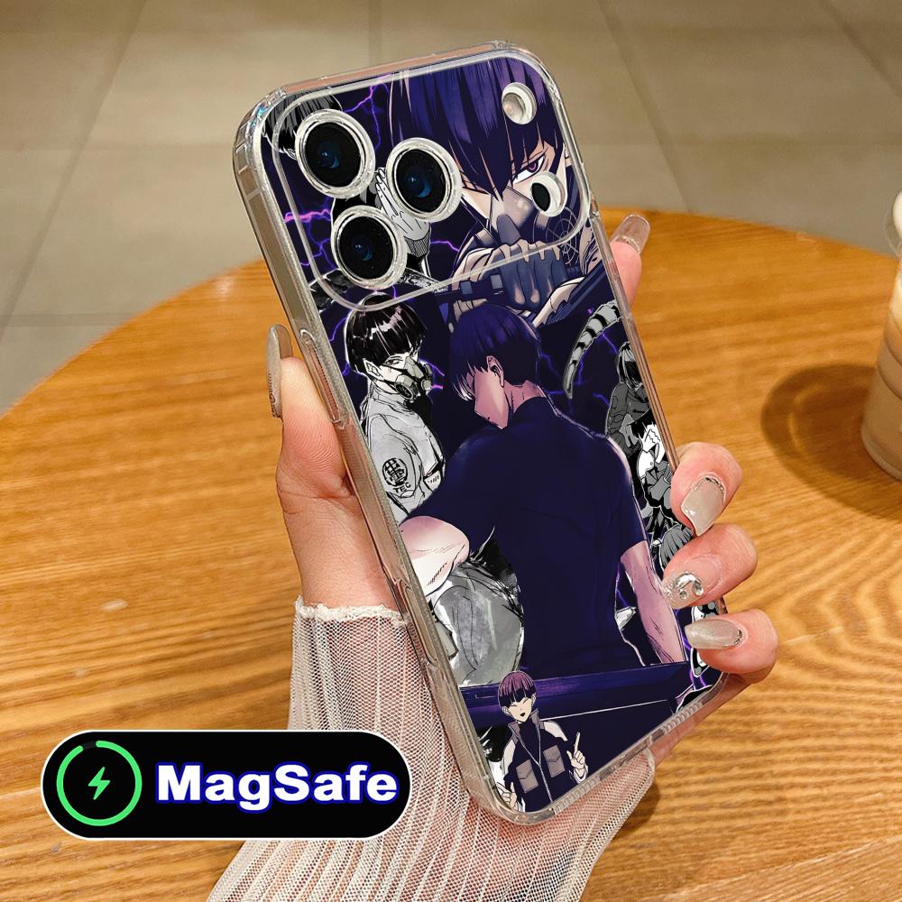 Kaiju No.8 Hoshina Soshiro Phone Case for iPhone 17 16 15 14 13 12 11 Air Pro Max Plus Mini Magsafe Clear Colorful Cover Luxury