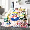 1pc Sailor Moon Adventure Flannel Blanket for Super Soft Cute Comfort Blanket for Travel Bedding Couch Sofa Blanket Y73021