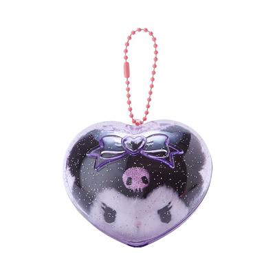 Sanrio Mascot Holder In Case Clear and Plump 3D Kuromi Kuromi Character 297631 Kuromi-chan 7×8×5cm