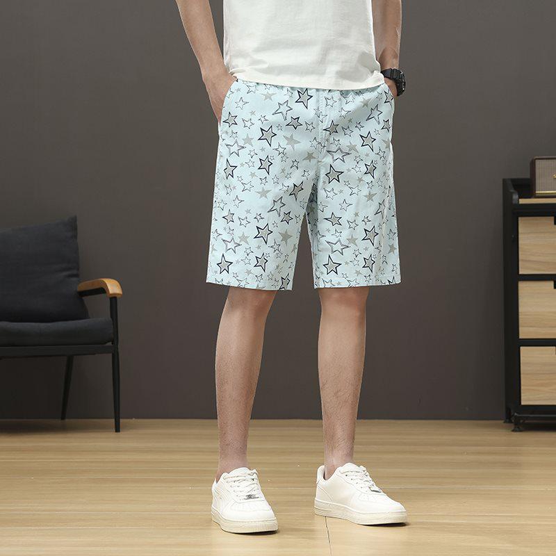 Men's Trendy Loose Fit Summer Shorts - Casual Five-Point Pants for Middle-Aged & Seniors