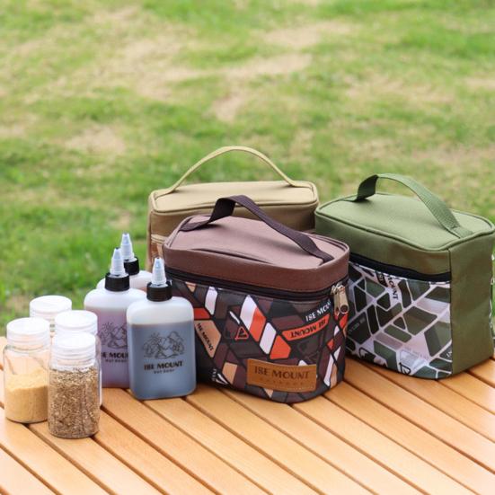 Outdoor Seasoning Storage Bottles Bag Portable Bag Anti-scratch Spice Storage Pouch Filter Holes Spice Dispenser Handheld Storage Bag