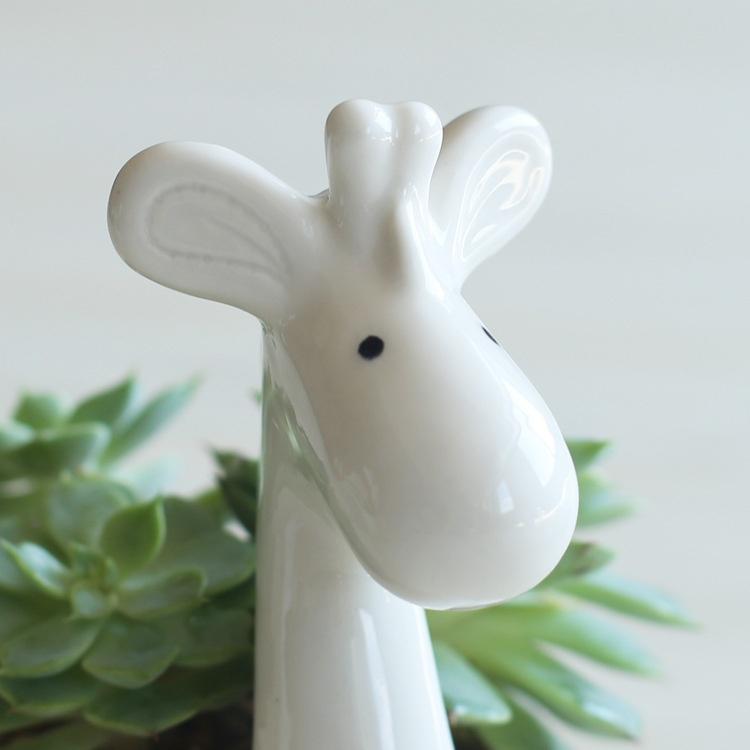 Kawaii Giraffe Blumentopf Sukkulenten Topf Keramik Desktop Topf Übertopf Bonsai Kunst Vase Wohnkultur Büro Dekoration Blumentopf Garten Liefert