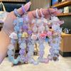 Kawaii Cute Bubble Mart Beaded Phone Chain Cartoon Keychian Pendant Backpack Decoration Accessories  Diy Beaded Keychian