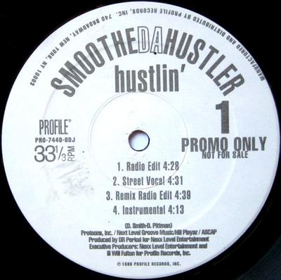 12-Zoll Schallplatte SMOOTHE DA HUSTLER - Hustlin' / Broken Language PRO74400DJ Profile Records 1995 US Rap & Hip-Hop/R&B Gebraucht