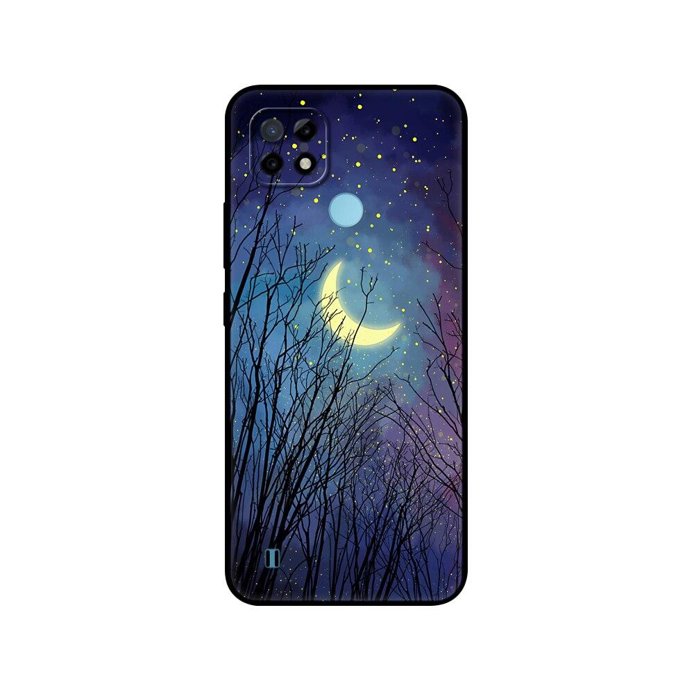 For Realme C21 Case Silicon Back For OPPO RealmeC21 C 21 Phone Covers 6.5" Funda RMX3201 Bumper Capa Etui Soft Black Tpu Case