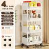 Mobile Storage Handcart Organizer Home Snack Rac Bedroom Multi-layer Storage Rack Kitchen with Wheel Cart Living Room Bookshelf