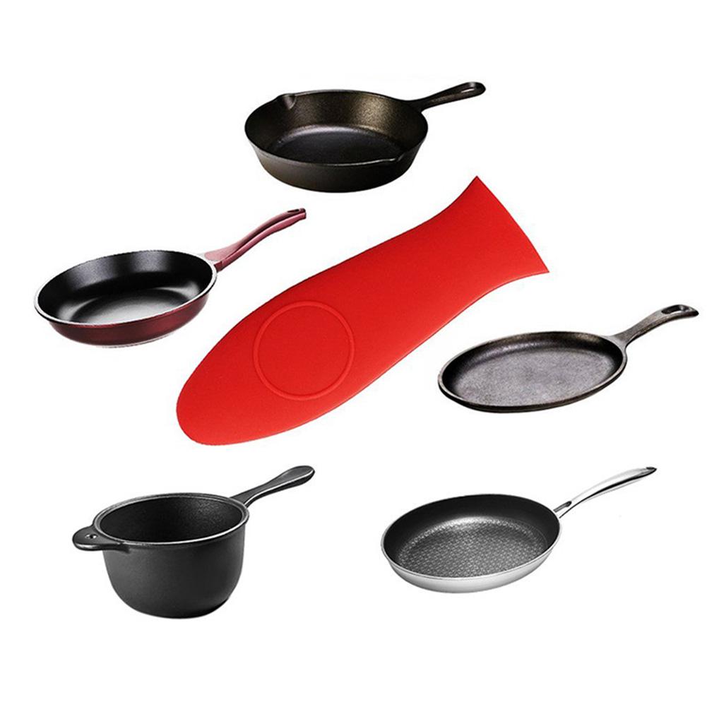 Kaymaz Silikon Sap Tutucu Kalın Tencereler Tavalar Sap Parçaları Isı Yalıtım Kılıfı