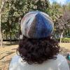 Women's Hat Fall and Winternew Arrival Oil Painting Style Beret Wig Hat Lazy Elegant Pear Flower Curly Full Head Wig Hat