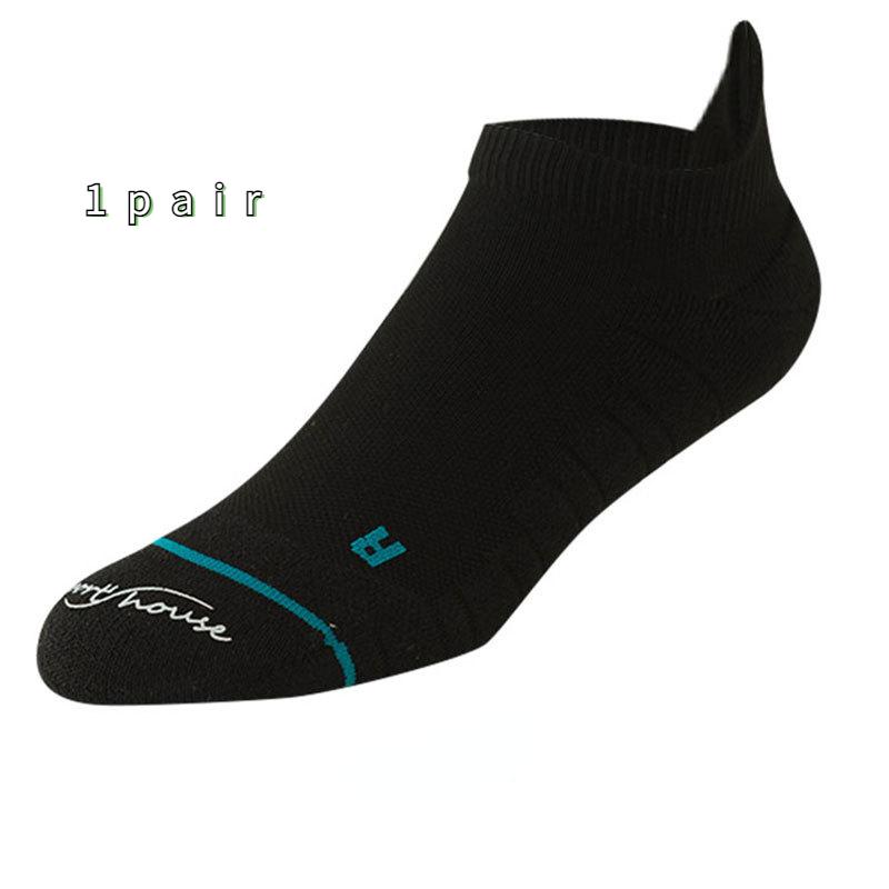 

Мужские летние быстросохнущие носки для бега, размеры 39–44, профессиональные спортивные марафонские носки, антибактериальные One-size чёрный
