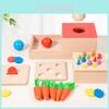 Wooden Montessori Target Box With Coin Slot For Toddler Learning Activities