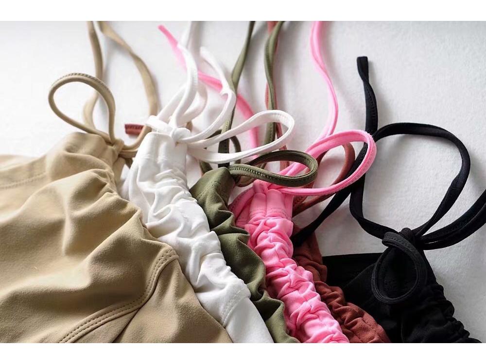 2023 Summer Women's Sexy Butt-Lifting Yoga Shorts with High Waist and Drawstring Tie