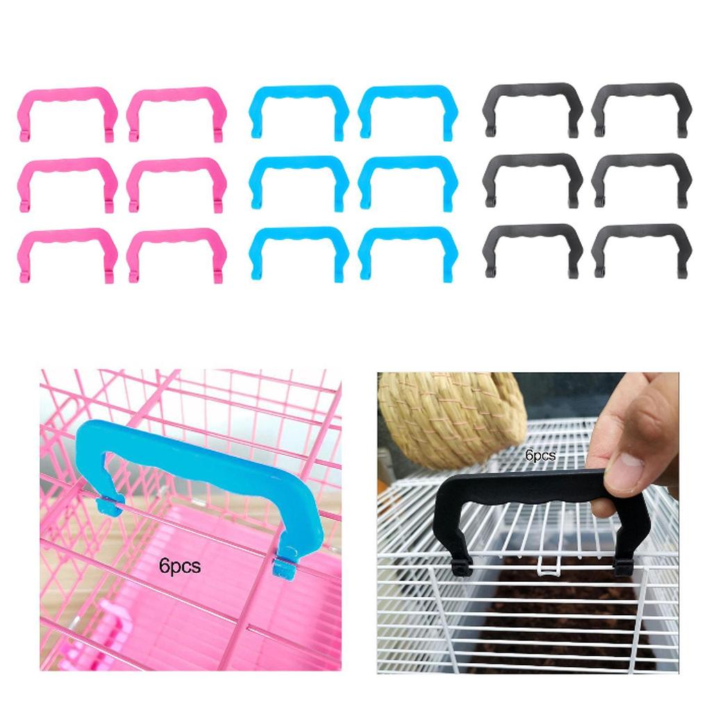 6x Pet Cage Crate Replacement Handles Replacement Handle for Pet Carrier