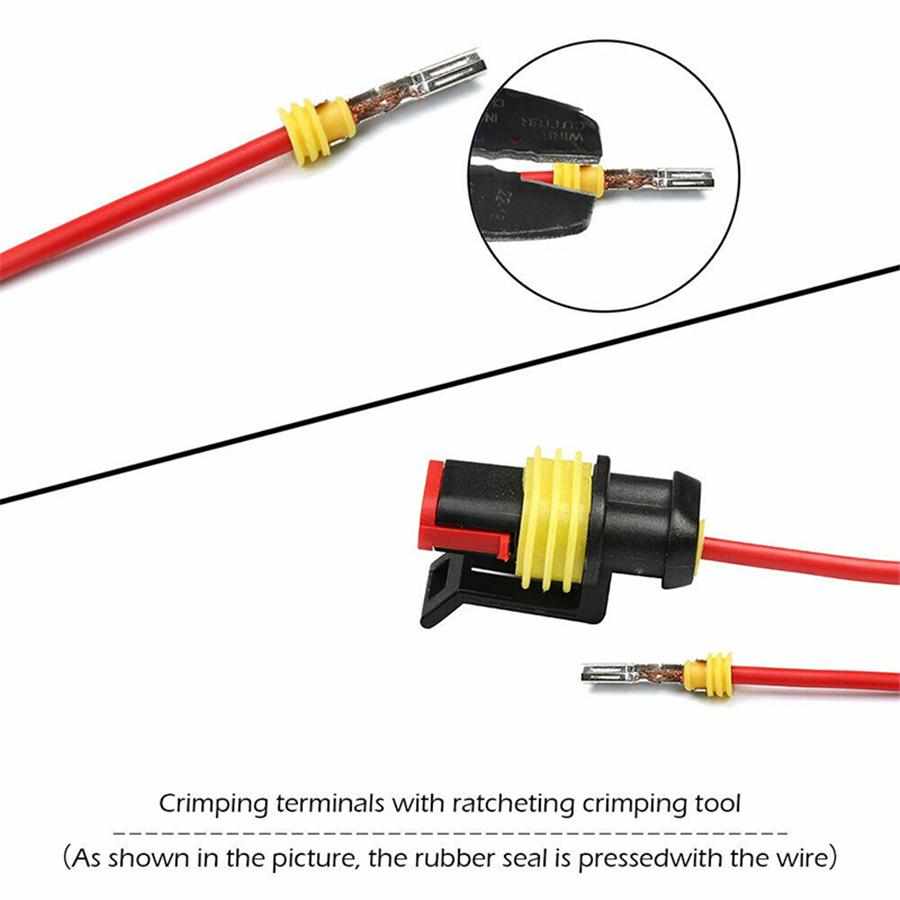 708Pcs 43set 1-6 Pin Way Car Sealed IP68 Waterproof Electrical Wire Connector Plug Kit 12A For Cars Motorbikes Trucks Boats Auto