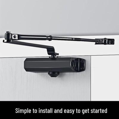 Automatic Hydraulic Door Closer with Fireproof Positioning for Wooden Doors