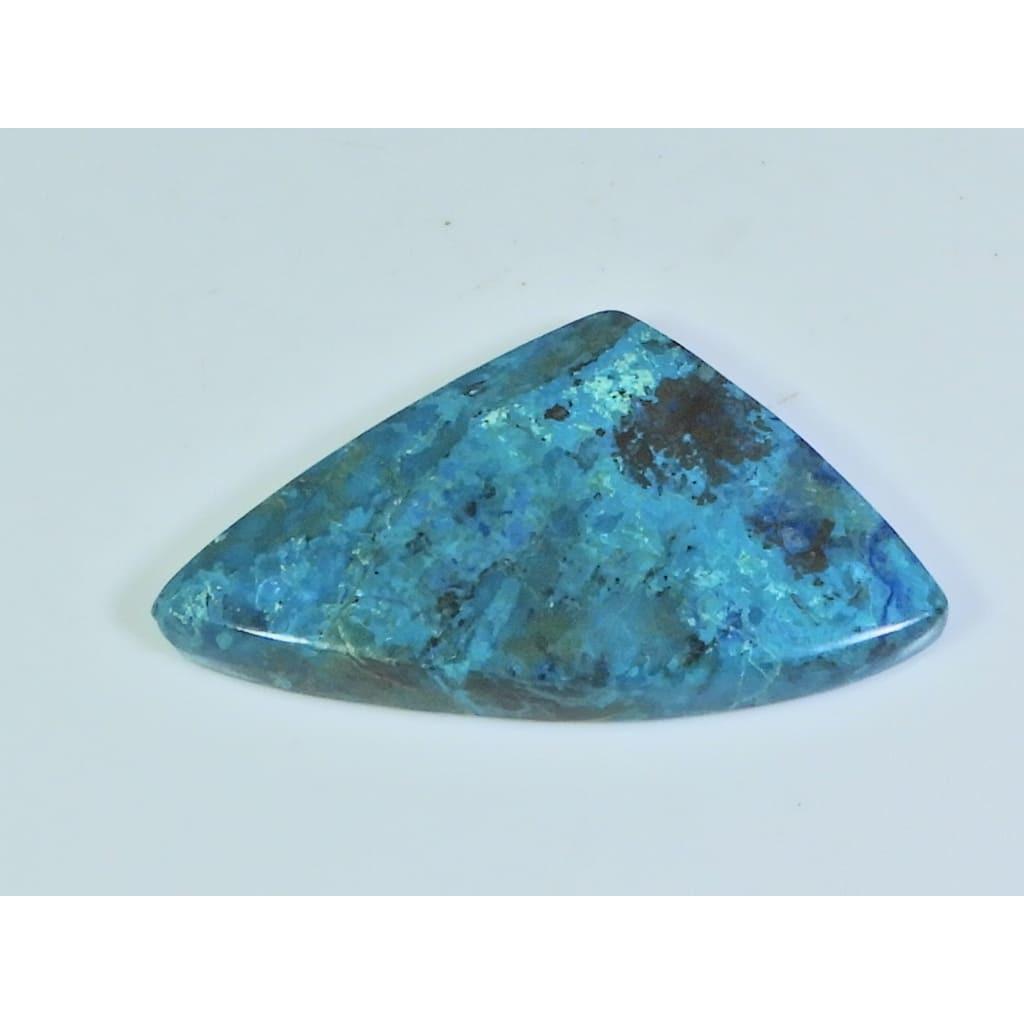 21X44X05MM Natural Shattuckite Fancy Shape Cabochon Loose Gemstone 47Cts. D-130