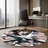 Stray Kids Printed Round Rug Carpet Chair Rug Area Rug Entryway Doormats,for Office Chair Living Room Bedroom Kitchen Room.