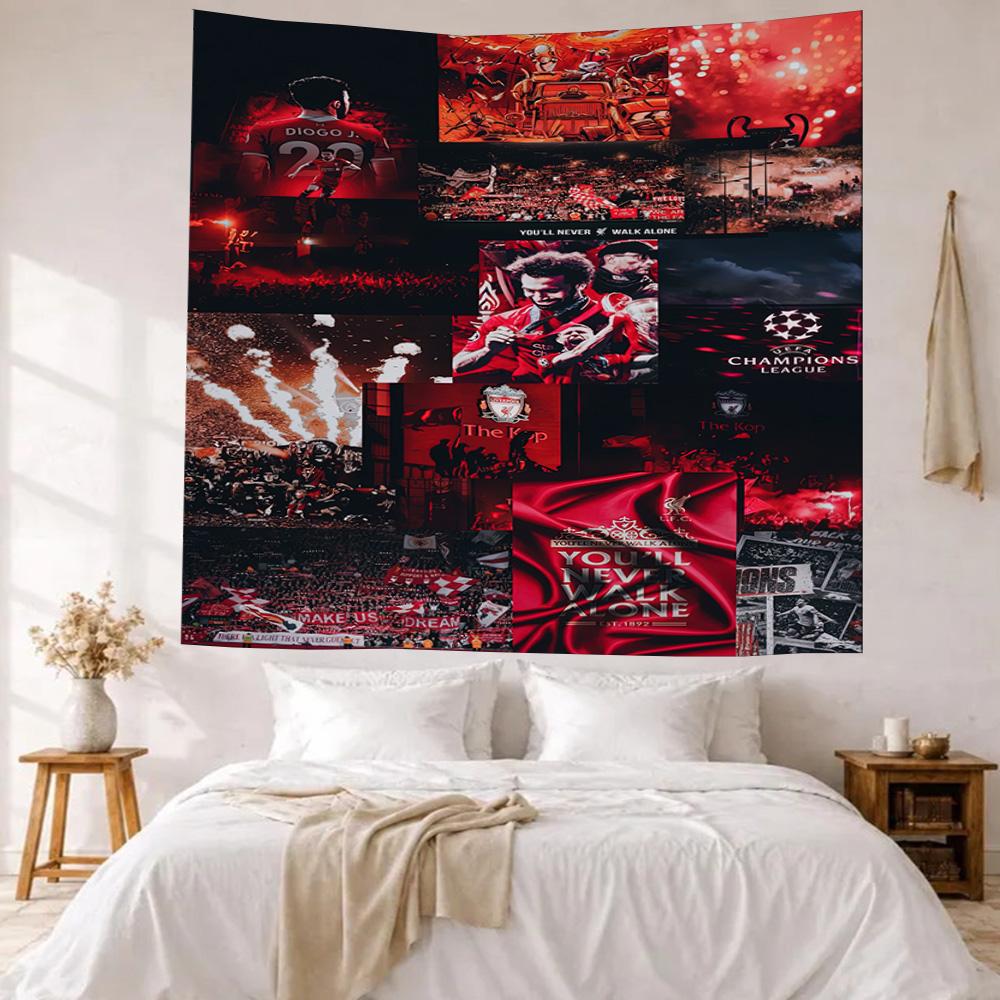Liverpool Football Club Wall Decor Tapestry Art For Pet Memorial Birthdaywedding Party Backdrop Family Gift