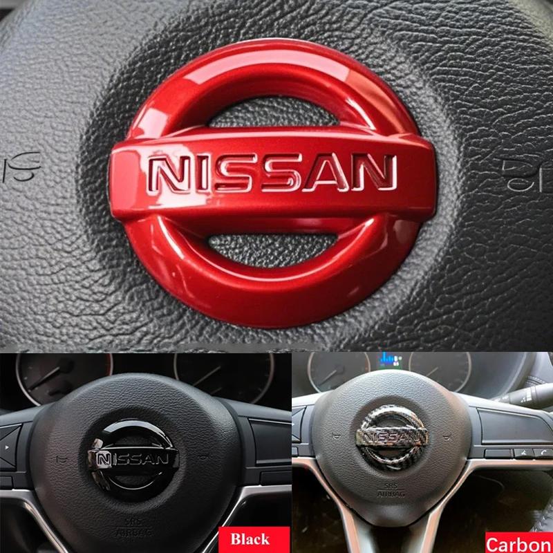 52mm Car Steering Wheel Logo Emblem ABS Sticker for Nissan Qashqai J10 J11 Leaf Juke Tiida Sentra Teana X Trail T30 T32 Almera
