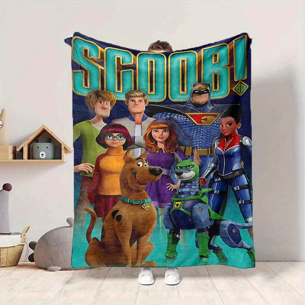 1pc Scooby-Doo Mystery Flannel Throw Blanket - Lightweight Soft Warm All-Season Blanket for Sofa, Bed, Travel, Camping L1029093