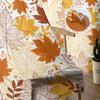 Cortinas de Tule com Textura de Folha de Bordo de Outono Para Sala de Estar Cortina Transparente Para Quarto Persianas de Natal Cortinas de Voile