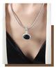 18k Gold Titanium Steel Pendant Necklace - Versatile Non-Fading Jewelry for Women