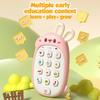 Telefon Króliczek dla Dzieci Zabawki dla Niemowląt, Telefon Dźwiękowy Muzyczny Wczesnoszkolne Zabawki Montessori dla Malucha, Prezent Urodzinowy Świąteczny