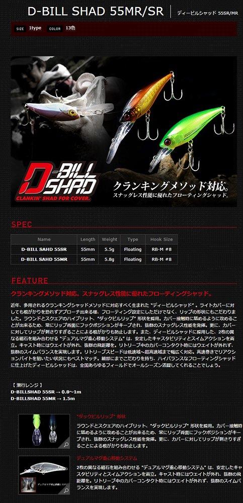 JACKALL Shad Shad 55MR 55mm Baba Taku Bank Craw Lure D-Bill 5.8g
