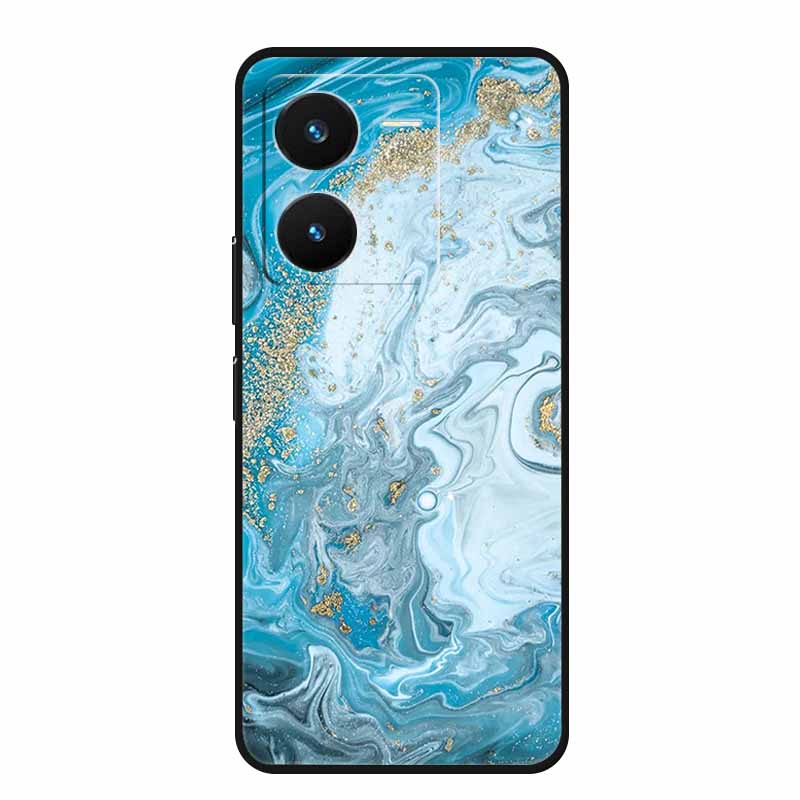 For Vivo IQOO Z8 Case Luxury Soft TPU Silicone Phone Cases for Vivo IQOO Z8X 5G V2314A V2312A Cover Protective Cartoon New Funda
