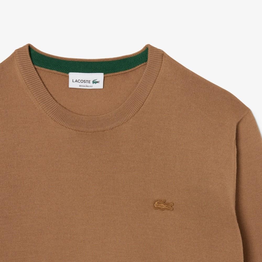 [lacoste] Men's Merino Wool Crew Neck Sweater AH1969-55NDPC
