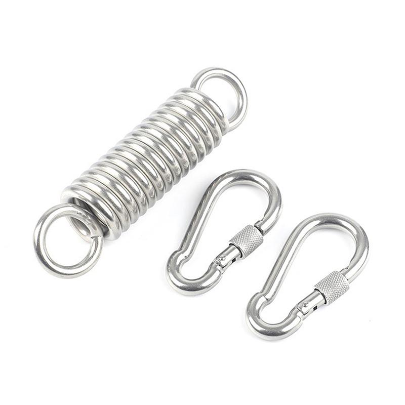 Heavy Duty Hanging Chairs Spring Hammock Springs Stainless Steel Spring Coil Swing Outdoor Hammock Torsion Suspen Hook Spring
