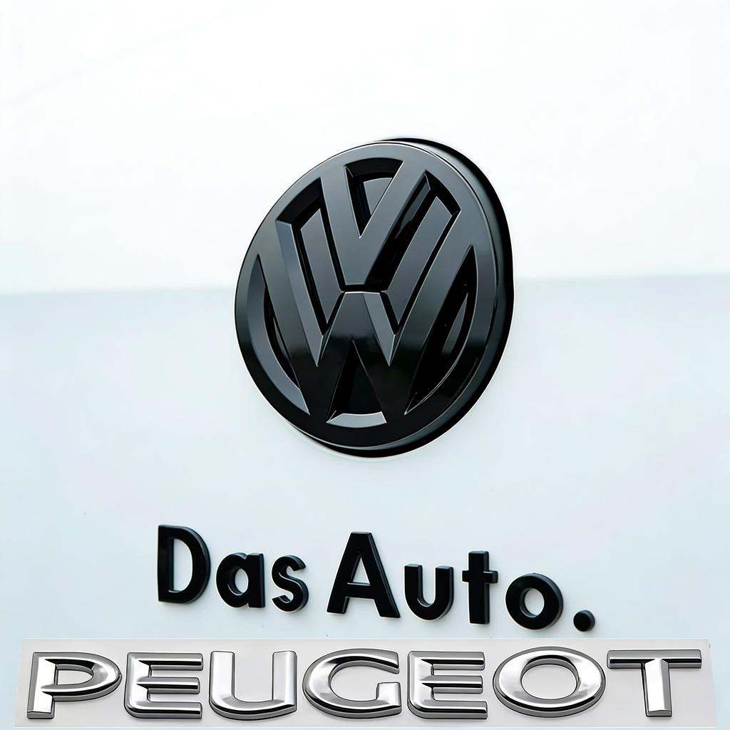 GJWPC1 Car Emblem Front Grill Rear Trunk Lid Covers Car Accessories For VW Golf Tiguan T-Roc Polo Passat ID.4 T-Cross ID.3 Taigo ID.7