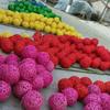 Red Rattan Sepak Takraw Ball - Hollow Decoration for School, Kindergarten, New Year, and Spring Festival